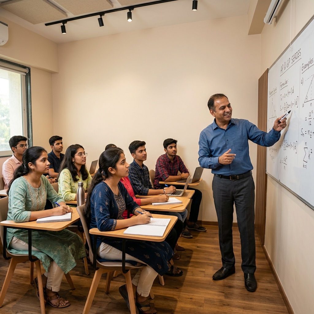 Expert faculty teaching a small batch at KDA